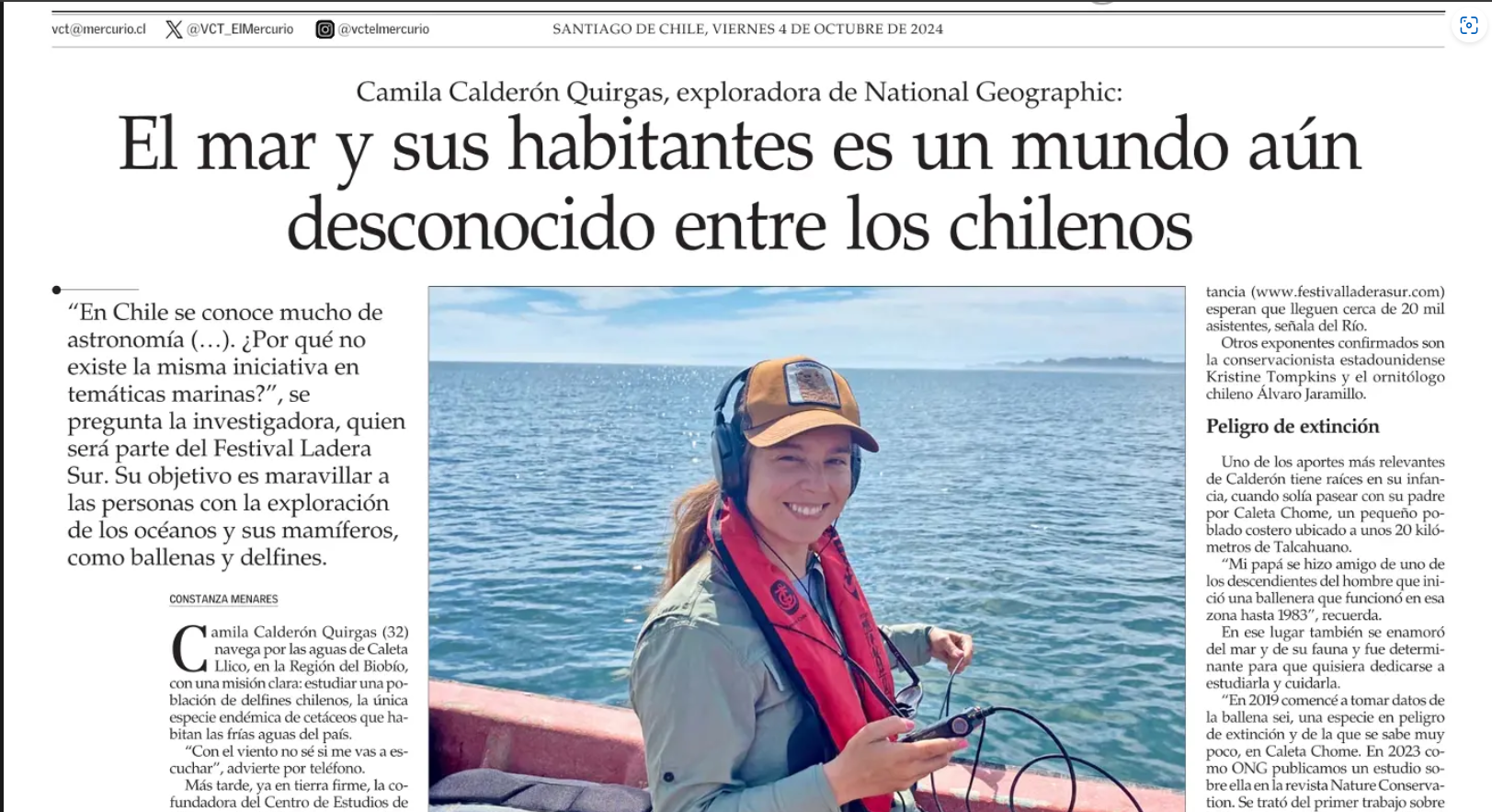 El mar y sus habitantes es un mundo aún desconocido entre los chilenos