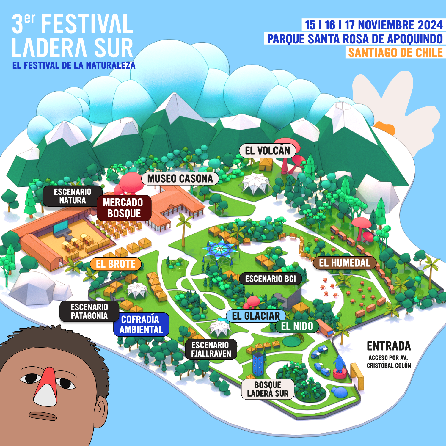 mapa festival ladera sur 2024 © Cristian Risco