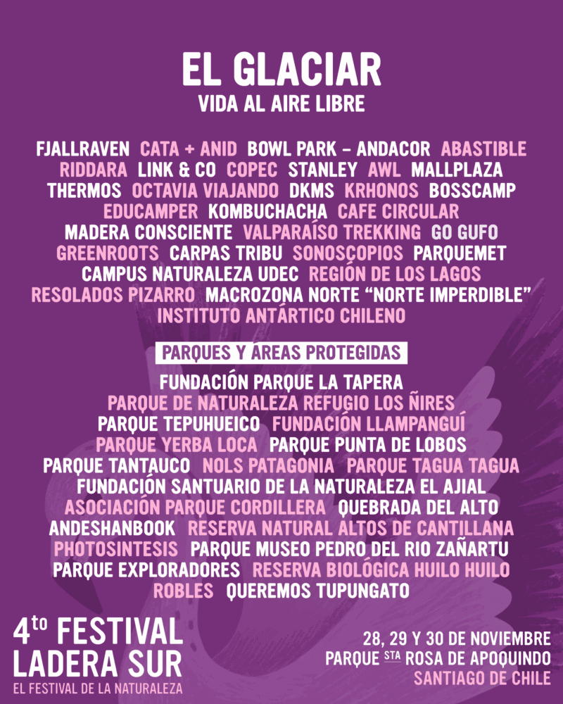 el glaciar festival ladera sur 2025